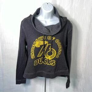 KA for Her Knights Apparel Oregon Ducks Fan Rare Mock Neck Sweatshirt Size M